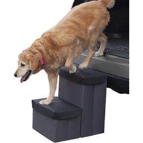 Stowaway Auto Car Pet Steps Stairs, Two Step, Gray