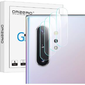 Orzero (4 Pack) Compatible for Samsung Galaxy Note 10, Note 10 Plus, 5G(2019) Camera Lens Flexible Glass Protector, (Willow Glass), 2.5D HD Anti-Scratch Bubble-Free