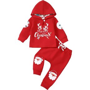 Toddler Baby Boy Clothes Infant Newborn Boy Outfit Long Sleeve Hoodie Sweatshirt Pants Fall Winter Clothes Set in Kuwait
