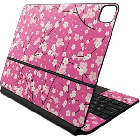 Skin Compatible with Apple Magic Keyboard for iPad Air 13-inch (M2) 2024 - Sakura Pink - Premium 3M Vinyl Protective Wrap Decal Cover - Easy to Apply | Crafted in The USA by MightySkins