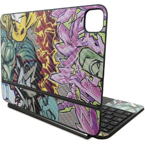 Carbon Fiber Skin Compatible with Apple Magic Keyboard for iPad Pro 11‑inch (M4) 2024 - Graffiti Wild Styles - 3M Vinyl Protective Decal Cover - Easy to Apply | Crafted in The USA by MightySkins