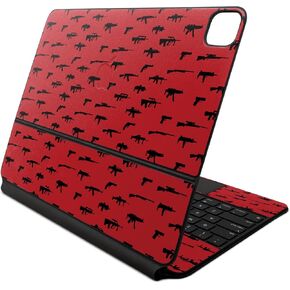 Skin Compatible with Apple Magic Keyboard for iPad Air 13-inch (M2) 2024 - Guns - Premium 3M Vinyl Protective Wrap Decal Cover - Easy to Apply | Crafted in The USA by MightySkins
