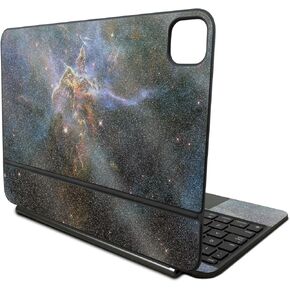Glossy Glitter Skin Compatible with Apple Magic Keyboard for iPad Pro 11‑inch (M4) 2024 - Eagle Nebula - Premium 3M Vinyl Protective Decal Cover - Easy to Apply | Crafted in The USA by MightySkins