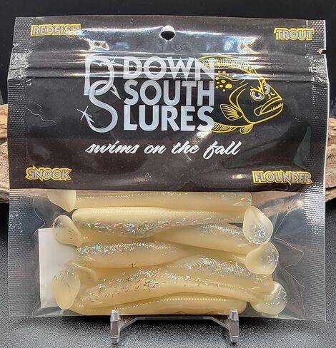 Burner Shad 3-1/2" Paddle Tail Fishing Swimbait - 7-Pack (Made in USA) in Saudi Arabia