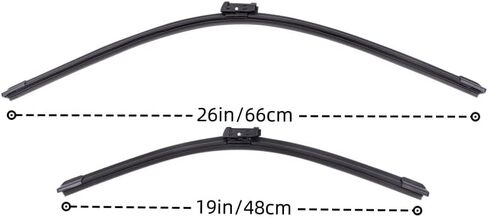 Four Seasons Durable Silent Windshield Wiper Blade 22 inches+16 inches (1 set of 2) (22''16'') in Saudi Arabia