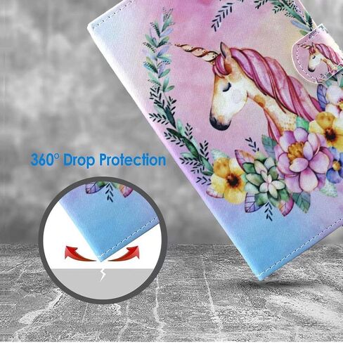 حافظة كمبيوتر لوحي مقاس 10 بوصات، غطاء حامل AMOTIE مع فتحات لبطاقة الائتمان لجهاز iPad 9.7 2018 2017/ iPad Air 5 4 2 1/ Galaxy Tab A 10.1 S6 10.4/ Tab E 9.6/ Fire HD 10/10.1 بوصة Android 12 Google والمزيد 9.5 in Saudi Arabia
