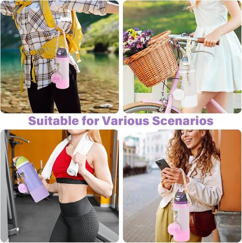 مجموعة أحذية من السيليكون لزجاجة مياه أوالا 32 أونصة، ديكورات لأوالا فريسيب، حزام مقبض زجاجة مياه لإكسسوارات أوالا، للنساء والرجال in Kuwait