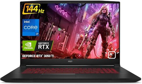 كمبيوتر محمول للألعاب MSI Katana GF76، شاشة 17.3 بوصة FHD 144 هرتز، Intel Core i7-11800H، NVIDIA Geforce RTX 3050 Ti، ذاكرة الوصول العشوائي 32 جيجابايت، 1 تيرابايت SSD، كاميرا ويب، Wi-Fi 6، HDMI، لوحة مفاتيح بإضاءة خلفية، Windows 11 Home، كابل HDMI in Saudi Arabia