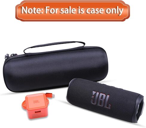 LTGEM EVA Hard Carrying Case Compatible with JBL FLIP 6 FLIP 5 FLIP 4 Waterproof Portable Speaker - Black in Saudi Arabia