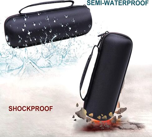 LTGEM EVA Hard Carrying Case Compatible with JBL FLIP 6 FLIP 5 FLIP 4 Waterproof Portable Speaker - Black in Saudi Arabia