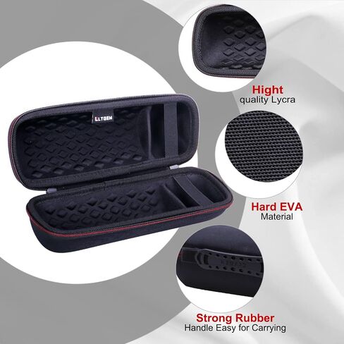 LTGEM EVA Hard Carrying Case Compatible with JBL FLIP 6 FLIP 5 FLIP 4 Waterproof Portable Speaker - Black in Saudi Arabia
