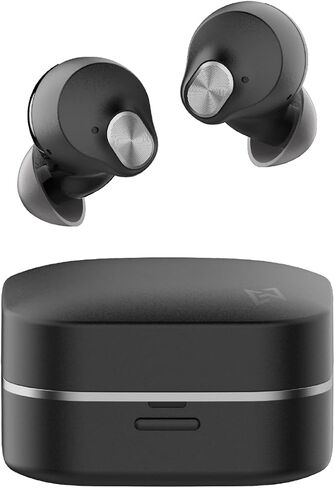 AVIOT TE-Q3 Small Active Noise Cancelling Wireless Earbuds, Bluetooth 5.3, Multipoint Connection, Built-in Mic, Medical Grade Silicone, Up to 42 Hours Playtime, IPX4 Waterproof (Black) in Saudi Arabia