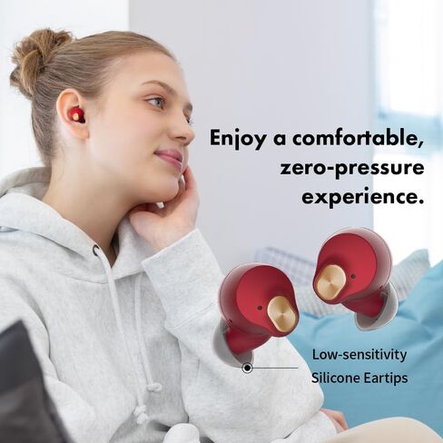 AVIOT TE-Q3 Small Active Noise Cancelling Wireless Earbuds, Bluetooth 5.3, Multipoint Connection, Built-in Mic, Medical Grade Silicone, Up to 42 Hours Playtime, IPX4 Waterproof (Black) in Saudi Arabia