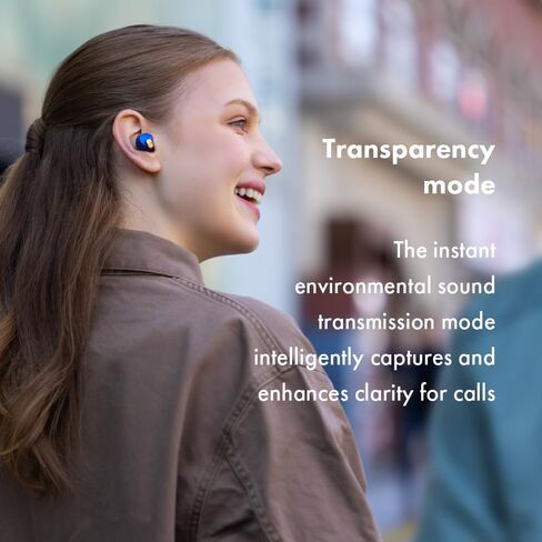 AVIOT TE-Q3 Small Active Noise Cancelling Wireless Earbuds, Bluetooth 5.3, Multipoint Connection, Built-in Mic, Medical Grade Silicone, Up to 42 Hours Playtime, IPX4 Waterproof (Black) in Saudi Arabia