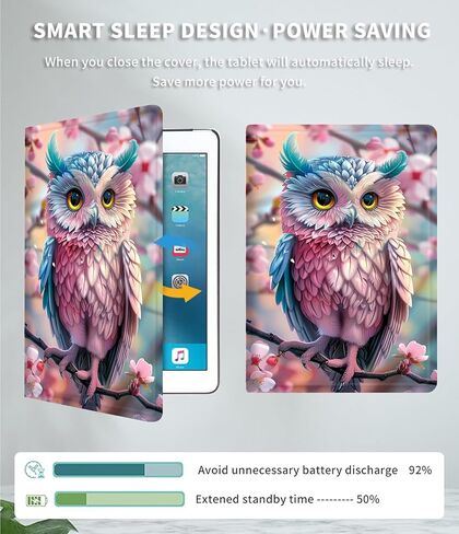 Case for iPad 9th / 8th / 7th Generation 10.2 inch (2021/2020/2019 Released) PU Leather Slim Folio Lightweight Multi-Angle Smart Cover with Auto Wake/Sleep Case for 10.2 iPad Case,Red Cardinal Birds in Saudi Arabia
