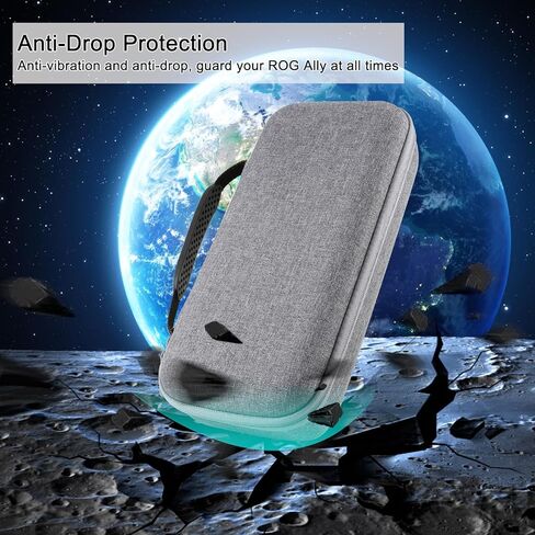 حقيبة حمل صلبة واقية من Jusy متوافقة مع ASUS ROG Ally /ROG ALLY X 2024 (7 بوصات) محمولة للألعاب - مقاومة للصدمات والخدش، حقيبة محمولة مقاومة للماء مع جيب شبكي in Kuwait