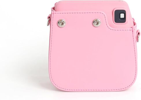 غطاء حماية لكاميرا Fujifilm Instax Mini 7+ / SE الفورية - غطاء حقيبة حماية من البولي يوريثان مع حزام كاميرا قابل للإزالة (وردي) in Kuwait