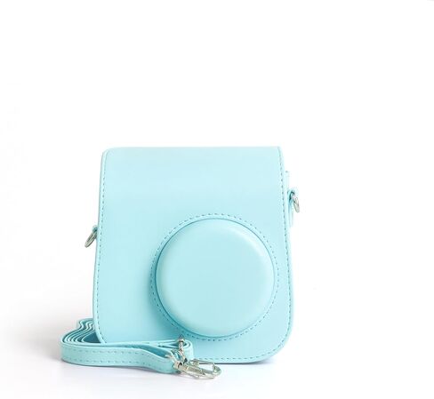 غطاء حماية لكاميرا Fujifilm Instax Mini 7+ / SE الفورية - غطاء حقيبة حماية من البولي يوريثان مع حزام كاميرا قابل للإزالة (وردي) in Kuwait