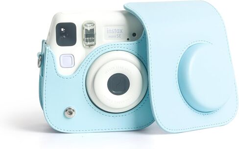 غطاء حماية لكاميرا Fujifilm Instax Mini 7+ / SE الفورية - غطاء حقيبة حماية من البولي يوريثان مع حزام كاميرا قابل للإزالة (وردي) in Kuwait