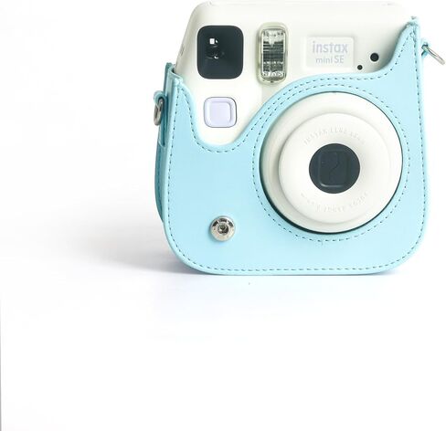 غطاء حماية لكاميرا Fujifilm Instax Mini 7+ / SE الفورية - غطاء حقيبة حماية من البولي يوريثان مع حزام كاميرا قابل للإزالة (وردي) in Kuwait