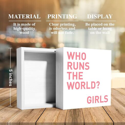 Nursery Table Decor for Girls, Nursery Newborn Baby Girls Bedroom Desk Decor Nursery Decoration for Toddler Kids Room Playroom, You Belong Among The Wildflowers, Wooden Box Sign in Saudi Arabia