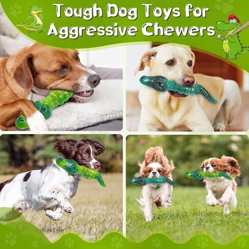 Dog Toys for Aggressive Chewers: Tough Dog Chew Toys, Dog Toys for Large Dogs, Rubber Treat Dispensing Dog Toys for Small, Medium, Large Dogs to Keep Them Busy in Saudi Arabia