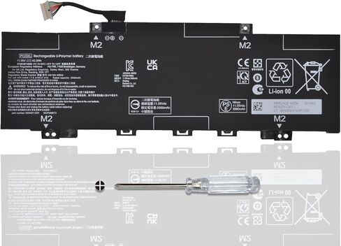 بطارية الكمبيوتر المحمول PC03XL لجهاز HP Pavilion x360 14 القابل للتحويل PC 14-DW 14-DY 14-DH 14-BA 14-CD 15-ER series 14-DY0016NA 14-DH1937ND HSTNN-OB1W M24421-271 M24421-AC1 M24648-005 TPN-DB0E 11.55 فولت 43.3 وات في الساعة in Kuwait