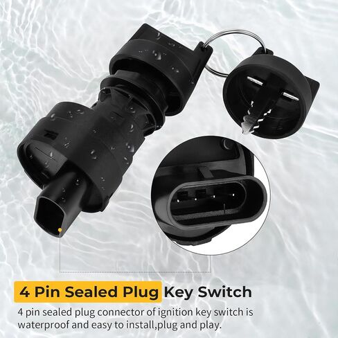 M MATI Ignition Key Switch 4 Position 4 Pin 4016058 for Polaris RZR 900 1000 RS1 Turbo General 1000 in Saudi Arabia