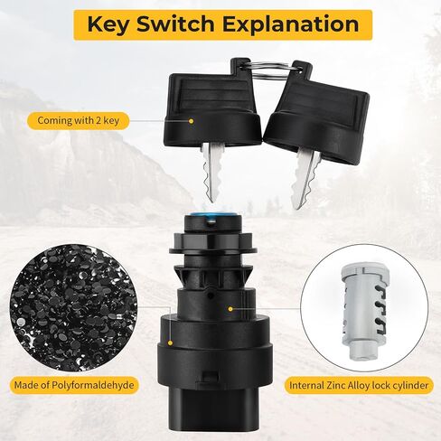 M MATI Ignition Key Switch 4 Position 4 Pin 4016058 for Polaris RZR 900 1000 RS1 Turbo General 1000 in Saudi Arabia