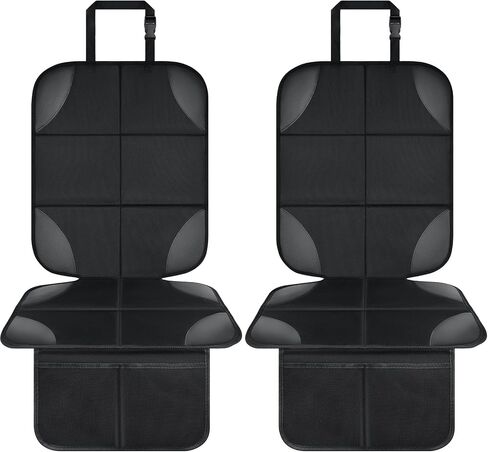 Musclez Car Seat Protector for Child Car Seat, 1 Pack Baby Car Seat Cover Waterproof 600D Fabric Padding Non-Slip Backing 2 Mesh Pockets, Carseat Protector for Travel Vehicles Baby Pets in Saudi Arabia