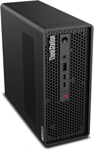 كمبيوتر مكتبي صغير الحجم Lenovo ThinkStation P3 Ultra Small Form Factor Workstation (Intel i7-13700، T400 4GB، 16GB DDR5، 2x512GB SSD R1 (512GB)، 2 Thunderbolt 4، WiFi 6E، Win 11 Pro) مع حقيبة ظهر ممتازة in Saudi Arabia