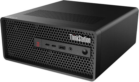 كمبيوتر مكتبي صغير الحجم Lenovo ThinkStation P3 Ultra Small Form Factor Workstation (Intel i7-13700، T400 4GB، 16GB DDR5، 2x512GB SSD R1 (512GB)، 2 Thunderbolt 4، WiFi 6E، Win 11 Pro) مع حقيبة ظهر ممتازة in Saudi Arabia