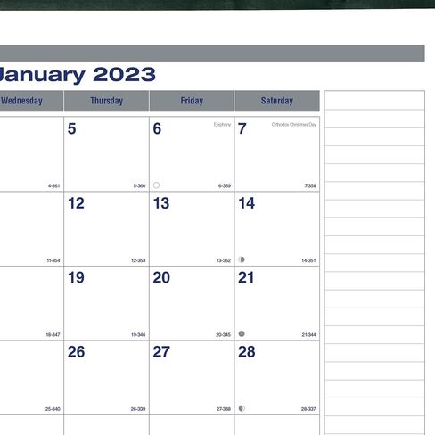 Blueline® 2025 Net Zero Carbon™ Monthly Desk Pad Calendar, 12 Months, January to December, 22" x 17", English (C177847-25) in Saudi Arabia