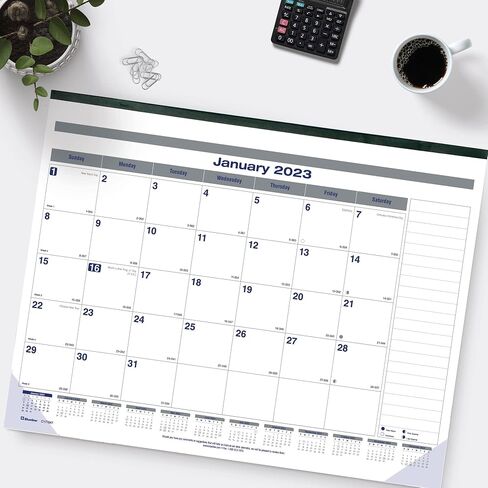 Blueline® 2025 Net Zero Carbon™ Monthly Desk Pad Calendar, 12 Months, January to December, 22" x 17", English (C177847-25) in Saudi Arabia