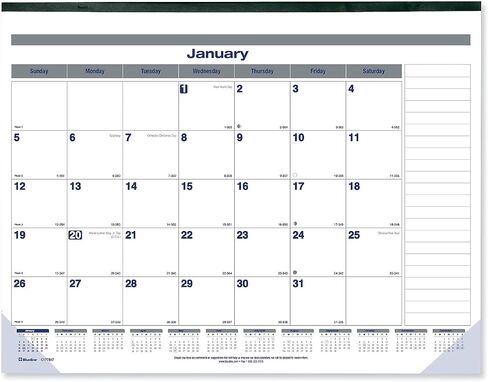 Blueline® 2025 Net Zero Carbon™ Monthly Desk Pad Calendar, 12 Months, January to December, 22" x 17", English (C177847-25) in Saudi Arabia