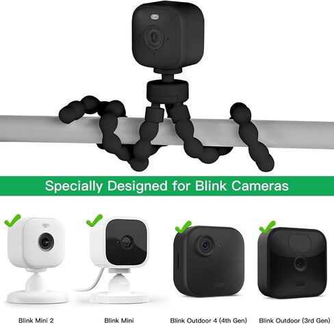 Flexible Tripod Mount Compatible with Blink Outdoor 4 (4th Gen), Blink Outdoor (3rd Gen), Blink Mini/Blink Mini 2, Mounting Bracket for Blinking Camera, Easily Attach Wherever You Want (2Pack) in Saudi Arabia