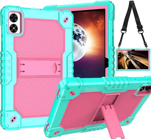 for Vortex T10M PRO/Vortex ZTAB10 10.1 inch Tablet Case Hybrid Shockproof Kids Friendly with Stand Cover for Vortex T10M PRO/Vortex ZTAB 10 10.1 inch Tablet (Black/Black) in Saudi Arabia