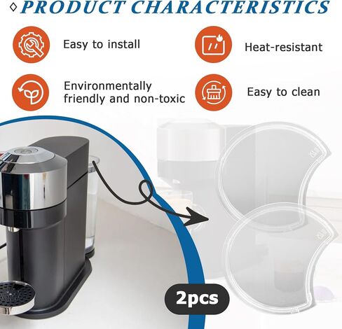 2 PCS Nespresso Replacement Water Tank Lid Cover - Compatible with Vertuo Next Krups XN9105 XN910B XN910C XN910N XN911B - Nespresso Replacement Parts for Coffee Machines in Kuwait