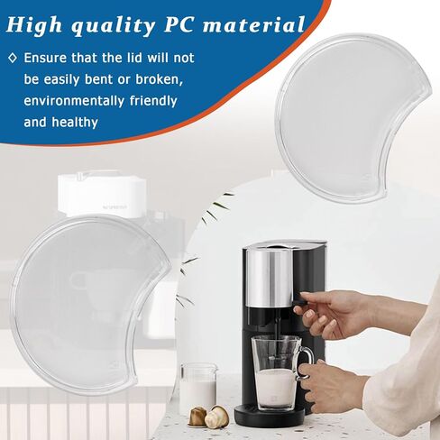 2 PCS Nespresso Replacement Water Tank Lid Cover - Compatible with Vertuo Next Krups XN9105 XN910B XN910C XN910N XN911B - Nespresso Replacement Parts for Coffee Machines in Kuwait