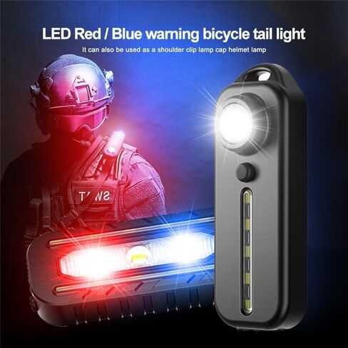 Mini Small Keychain Flashlight USB Rechargeable Key Light Super Small High Bright 100 Lumens 5 Modes Lightweight EDC Flash Light with Built-in Battery and USB Cable (Black) in Saudi Arabia