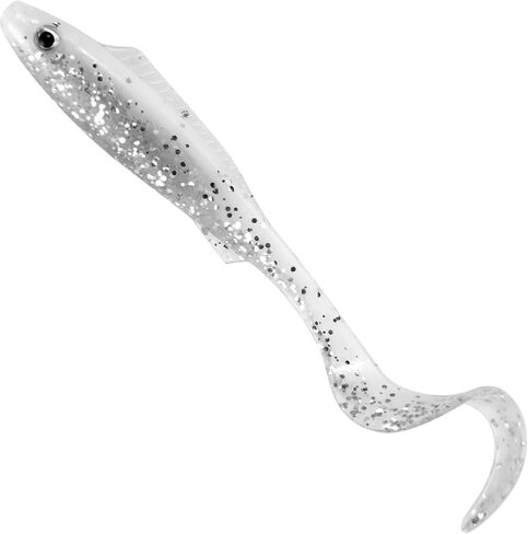 Dr.Fish 20 حزمة من طُعم الصيد الناعمة مقاس 3.7 سم طعوم سباحة أسماك البلمة طعوم بلاستيكية باس صيد المياه العذبة طُعم شاد طُعم دودة لسمك السلمون المرقط وعين رمادية فاتحة اللون للمياه المالحة in Saudi Arabia