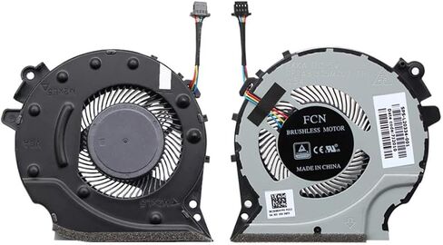 استبدال مروحة تبريد وحدة المعالجة المركزية + وحدة معالجة الرسومات الجرافيكية لـ HP Pavilion 15-cx 15-cx0020nr 15-cx0030nr 15-cx0045nr 15-cx0049nr 15-cv0058wm 15-cx0068tx Series L20335-001 L20334-001 in Saudi Arabia