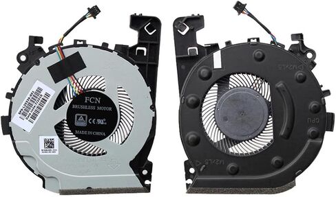 استبدال مروحة تبريد وحدة المعالجة المركزية + وحدة معالجة الرسومات الجرافيكية لـ HP Pavilion 15-cx 15-cx0020nr 15-cx0030nr 15-cx0045nr 15-cx0049nr 15-cv0058wm 15-cx0068tx Series L20335-001 L20334-001 in Saudi Arabia
