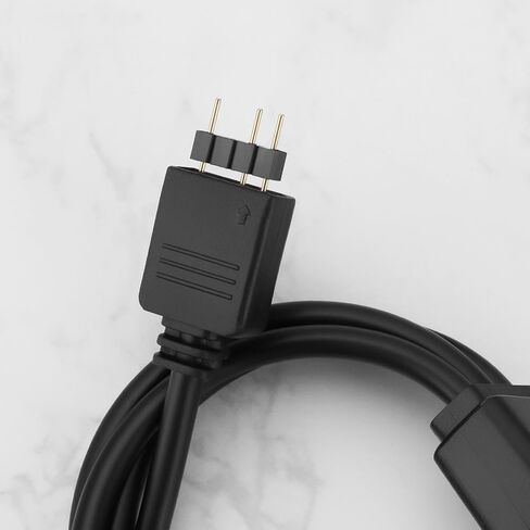 ECSiNG 2Pcs 5V 3Pin ARGB Female to SM Male Adapter Cable 1 to 3 ARGB Split Cable 30CM for PC LED Strips 5 V ARGB Fan Computer Chassis in Saudi Arabia
