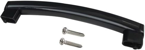 WB15X10278 Black Microwave Oven Door Handle 261300714902 3025557 PS8754175 for GE Hotpoint JNM3161MF2SA JNM3161MF2SA JNM3161MF4SA JNM3161MF4SA JNM3161MF4SA JNM3161RF1SS in Kuwait