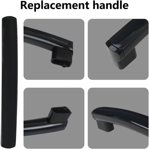 WB15X10278 Black Microwave Oven Door Handle 261300714902 3025557 PS8754175 for GE Hotpoint JNM3161MF2SA JNM3161MF2SA JNM3161MF4SA JNM3161MF4SA JNM3161MF4SA JNM3161RF1SS in Kuwait