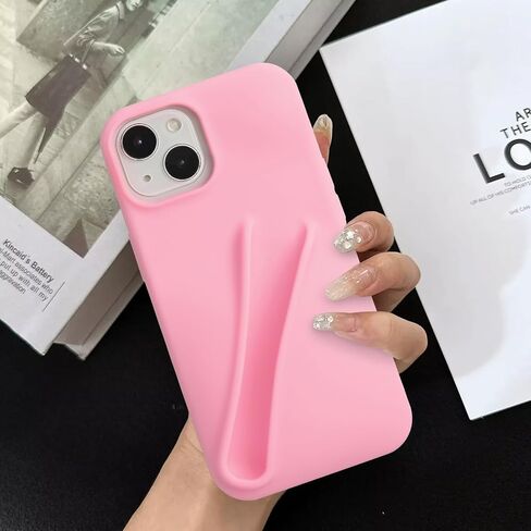 Lip Gloss Phone Case for iPhone 13 Pro Max for Women Girls Protective Silicone Shockproof Slim Funny Cute Phone Case Compatible with iPhone 13 Pro Max（Blue） in Saudi Arabia