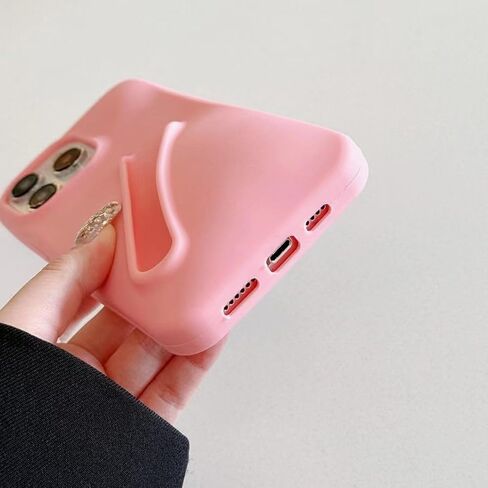 Lip Gloss Phone Case for iPhone 13 Pro Max for Women Girls Protective Silicone Shockproof Slim Funny Cute Phone Case Compatible with iPhone 13 Pro Max（Blue） in Saudi Arabia