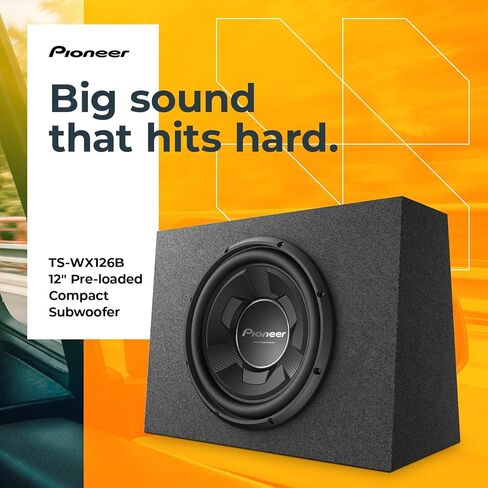 مضخم صوت سلبي مدمج ومحمَّل مسبقًا مقاس 12 بوصة TS-WX126B من بايونير، قوة قصوى 1300 واط in Kuwait