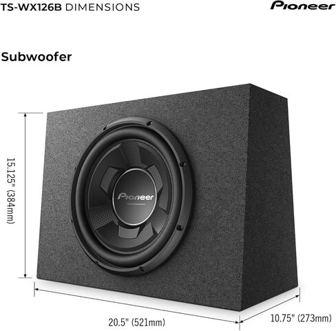 مضخم صوت سلبي مدمج ومحمَّل مسبقًا مقاس 12 بوصة TS-WX126B من بايونير، قوة قصوى 1300 واط in Kuwait